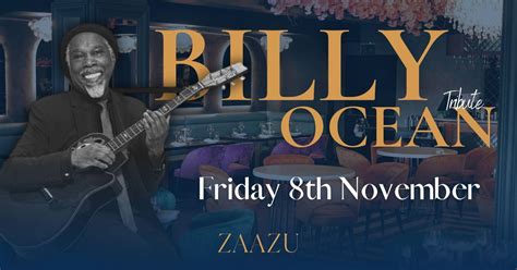 Billy Oceans Greatest Hits Live at Zaazu, 5 Watling St, Dordon, B78 1SS ...