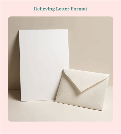 Relieving Letter Format Guide : Easy Samples, Uses in 2025