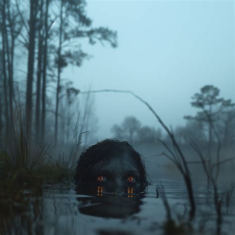 Swimming in the Dark Poster, Creepy Stuff, Scary Pictures, Horror Artw ...