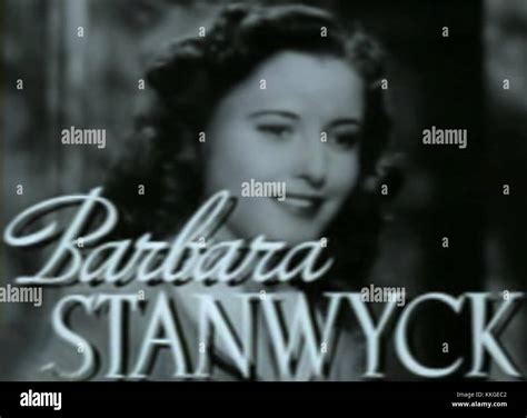 Barbara Stanwyck in The Gay Sisters trailer Stock Photo - Alamy