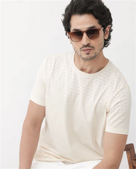 Rare Rabbit Articale Mens Tully Beige Cotton Polyester Fabric Short Sl