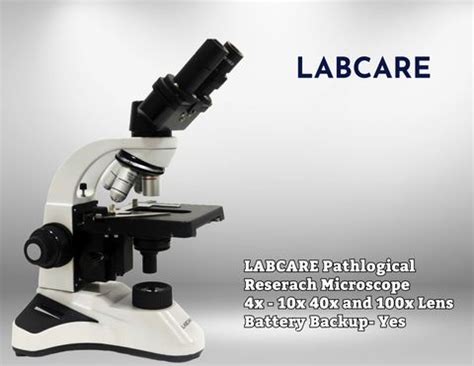 labcare Coaxial Research Binocular Microscop with 4x10x40x100x Lens and ...
