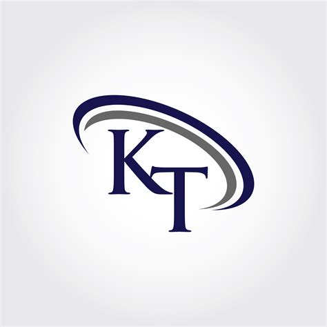 Monogram KT Logo Design By Vectorseller | TheHungryJPEG