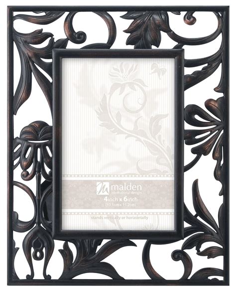 Buy Malden Laural Bronze Metal Picture Frame, 4 by 6-Inch Online at Low ...