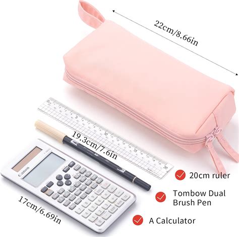 Buy HVOMO Pencil Case, soft Pencil Pouch,Durable Pencil Bag,Simple ...