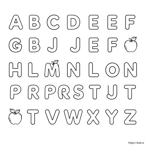Alphabet Coloring Pages For Toddlers