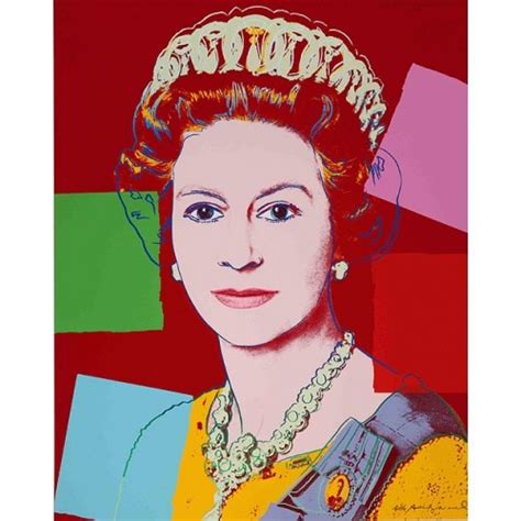 《英国女王伊丽莎白二世》安迪沃荷作品赏析-1985版 - 巨明艺考