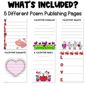 Valentine's Day Writing - Poetry Writing Templates - Valentine Writing ...