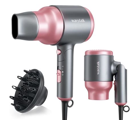 Amazon.com : Wavytalk Portable Hair Dryer with Diffuser, Foldable Mini ...