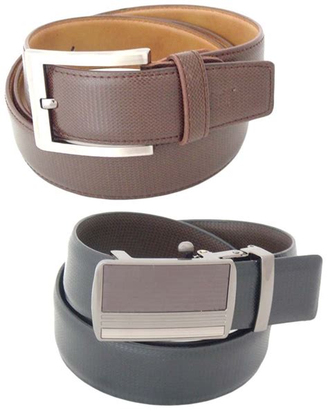 Buy SFA Men's Belt- Pack of 2 (SFA251615-44, Multi-Colour, 44) at Amazon.in