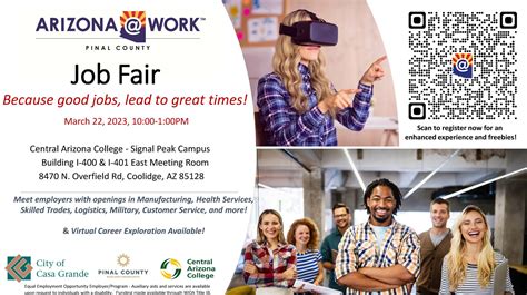 Calendar • ARIZONA@WORK Pinal County Job Fair