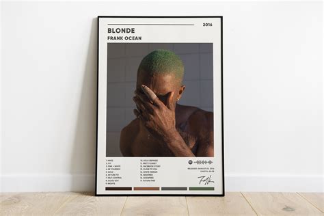 Frank Ocean Blonde Album Cover Poster, Frank Ocean Blonde Po | Inspire ...
