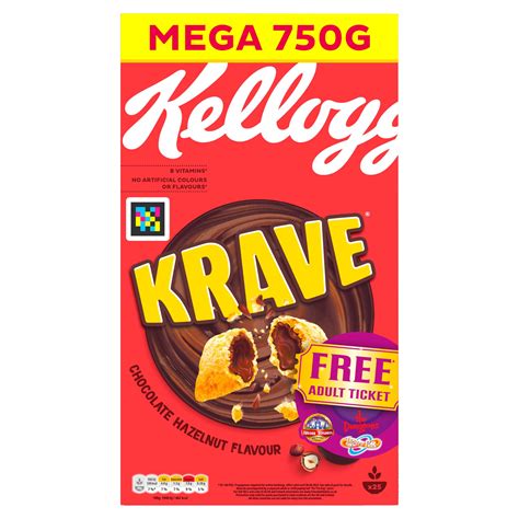 Kellogg's Krave Chocolate Hazelnut Flavour 750g | Everyday & Family ...
