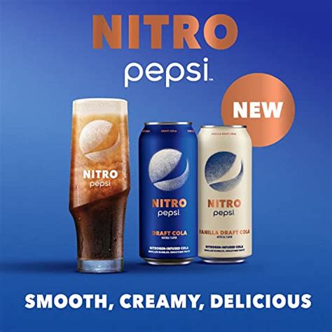 Pepsi Nitro, Draft Cola & Vanilla Draft Cola Variety Pack, 13.65Oz Cans ...