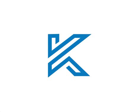 letter K outline logo vector 12464090 Vector Art at Vecteezy