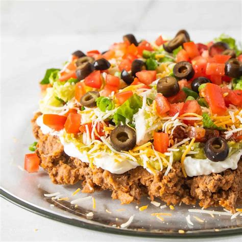 7 Layer Taco Dip With Ground Beef