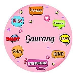 Buy ARTBUG Gaurang Name Customizable Stylish Fridge Sticker Magnet ...