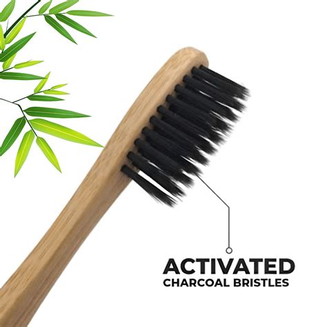 Kotian Bamboo Toothbrush – Activated Charcoal Bristles | Eco-Friendly ...
