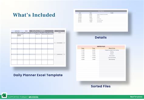 Planner Excel Template 2024