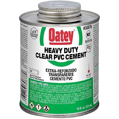 Oatey 16-fl oz Clear PVC cement in the Pipe Cements, Primers & Cleaners ...