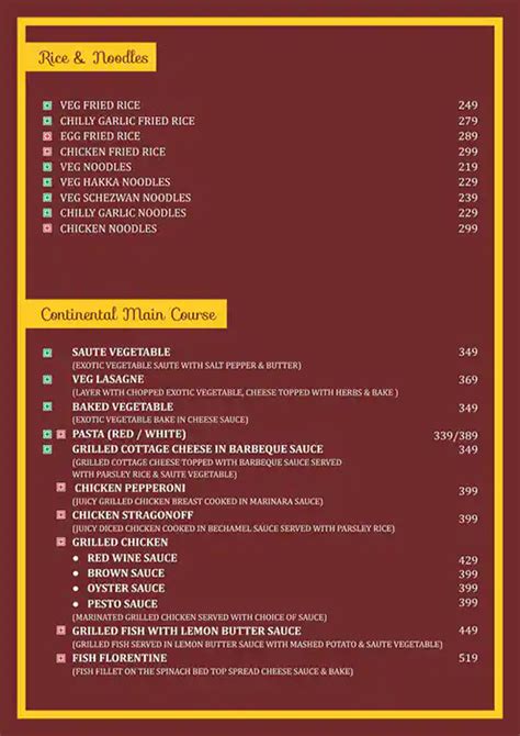 Menu at Wise Choice, Lucknow