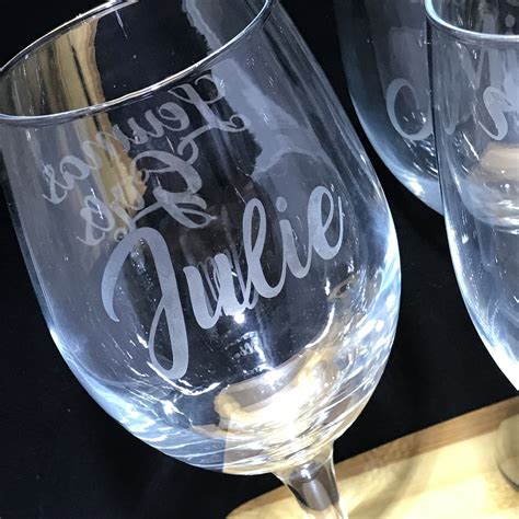 Personalized Etched Wine Glasses – JC Boutique