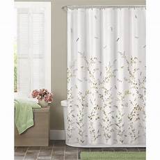 Fabric Shower Curtain by Maytex Dragonfly Garden Semi Sheer Fabric Shower Curtain Fabric Shower Curtain