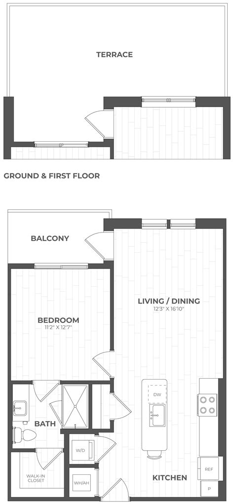Floor Plans | 1 2 3 BR Apartments in Durham NC | Wye Junction