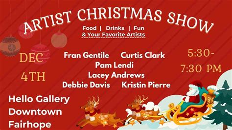 Christmas Artist Show Mix & Mingle, 18 S. Sections Street, Fairhope, AL ...