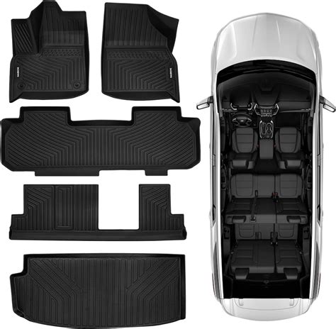 Amazon.com: Naibeve Floor Mats for 2018-2023 Chevrolet Traverse 8 Seats ...