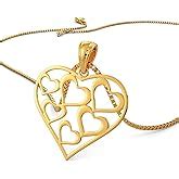Joyalukkas 22k (916) Yellow Gold Pendant for Girls : Amazon.in: Jewellery