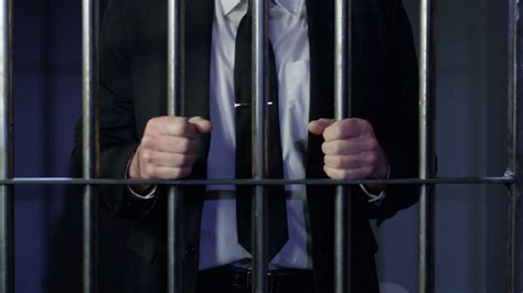 White Collar Crime - Business Suit In Prison Stock Footage SBV ...
