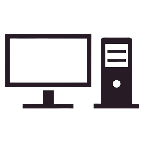 Vector Image of Computer System with Basic Components 的图像结果