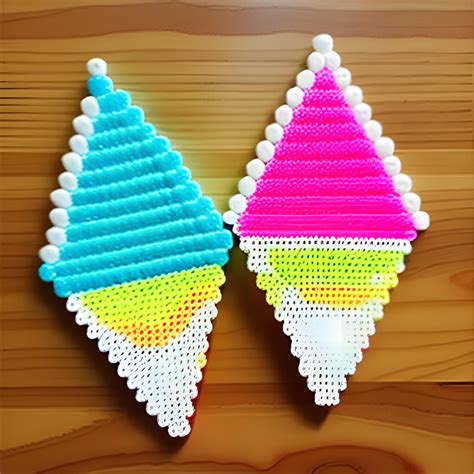 10 Ice Cream Perler Beads Patterns - DIY Crafts