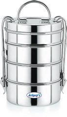Flipkart.com | Flipkart SmartBuy Tiffin Box for Office | Stainless 4 ...