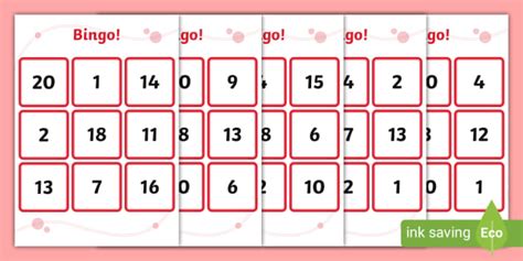 Bingo Cards to Print | Bingo, Lotto & Other Games | Twinkl