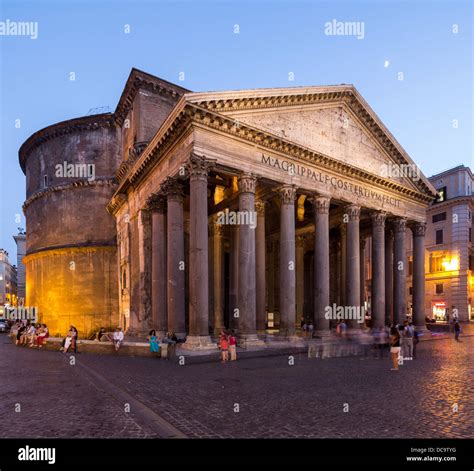 Pantheon Rome Italy Dome Dome And Pillars, Pantheon, Rome, Italy.