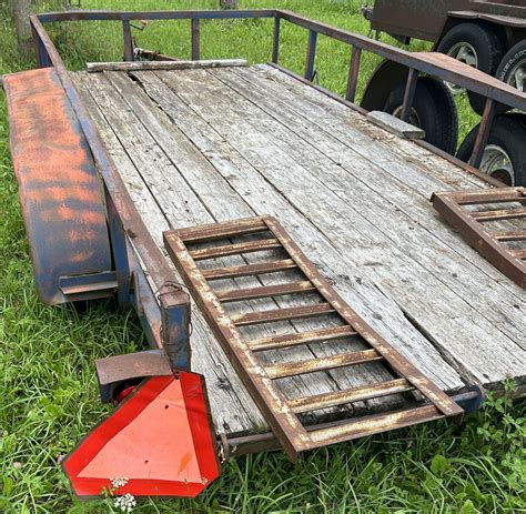 HOMEMADE TANDEM TRAILER W/ RAMPS - 6 X 14 FOOT