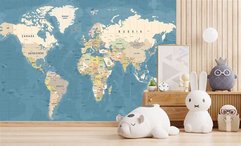 Blue Map Wallpaper – Myindianthings