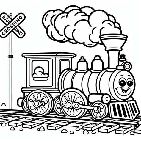 Picture Of Train To Color