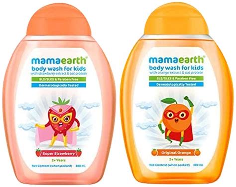 Buy Mamaearth Original Orange Body Wash For Kids with Orange & Oat ...