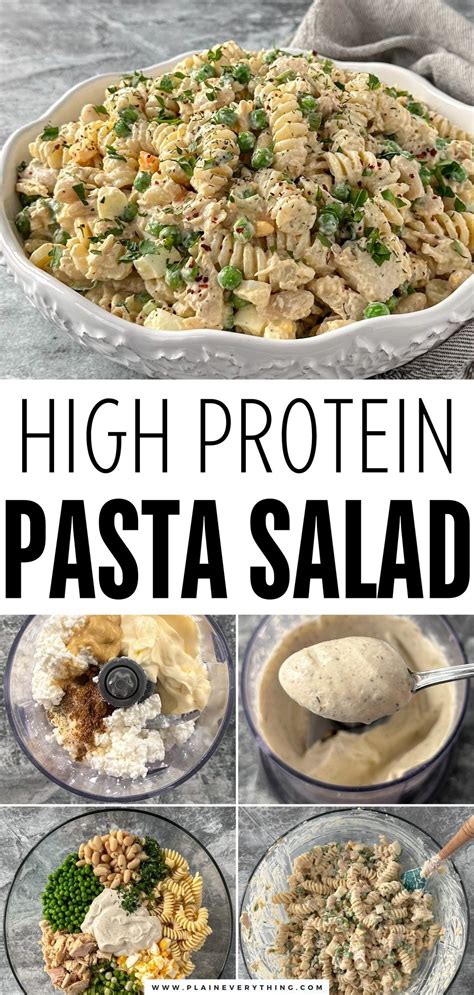 Easy tuna pasta salad is high in protein and packed full of flavor! It ...