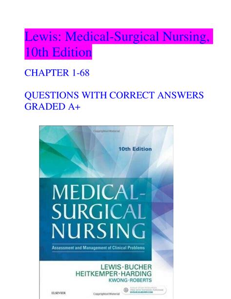Lewis: Medical-Surgical Nursing, 10th Edition CHAPTER 1-68 QUESTIONS ...