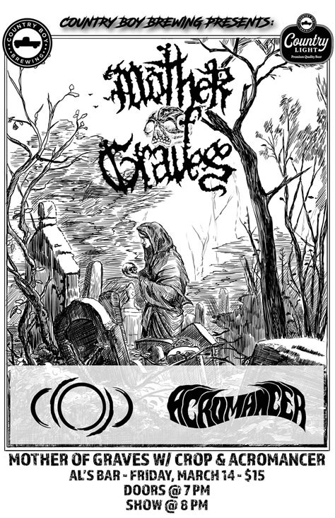 Country Boy Brewing Presents: MOTHER OF GRAVES w/CROP and ACROMANCER ...