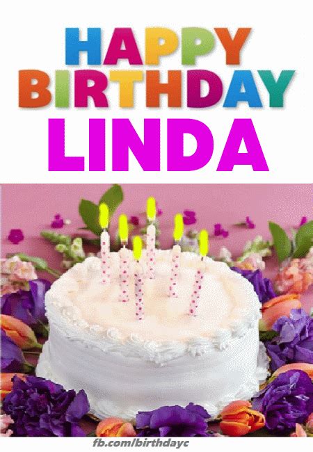 Happy Birthday LINDA images, gif messages - HBDAY.ART