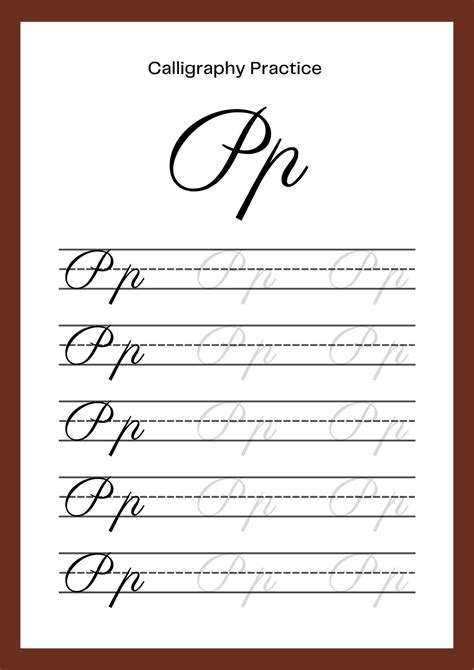 Cursive Letter P