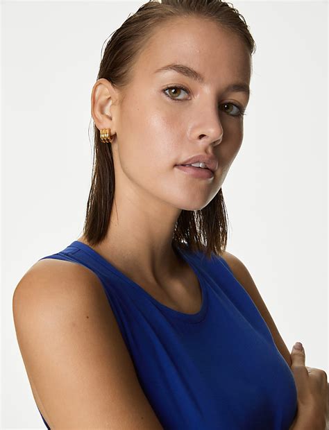 Buy Cupro Rich Tiered Midaxi Dress at Marks & Spencer