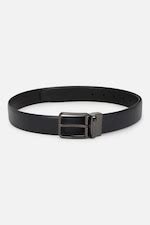Buy Men Black Textured Belt Online - 960171 | Van Heusen