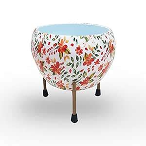 Luminor Metal Designer 5 inches Wide Designer Meena Flower planters ...