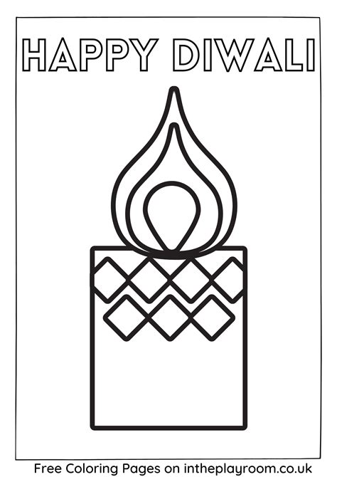 Free Printable Diwali Colouring Pages for Kids & Adults - In The Playroom